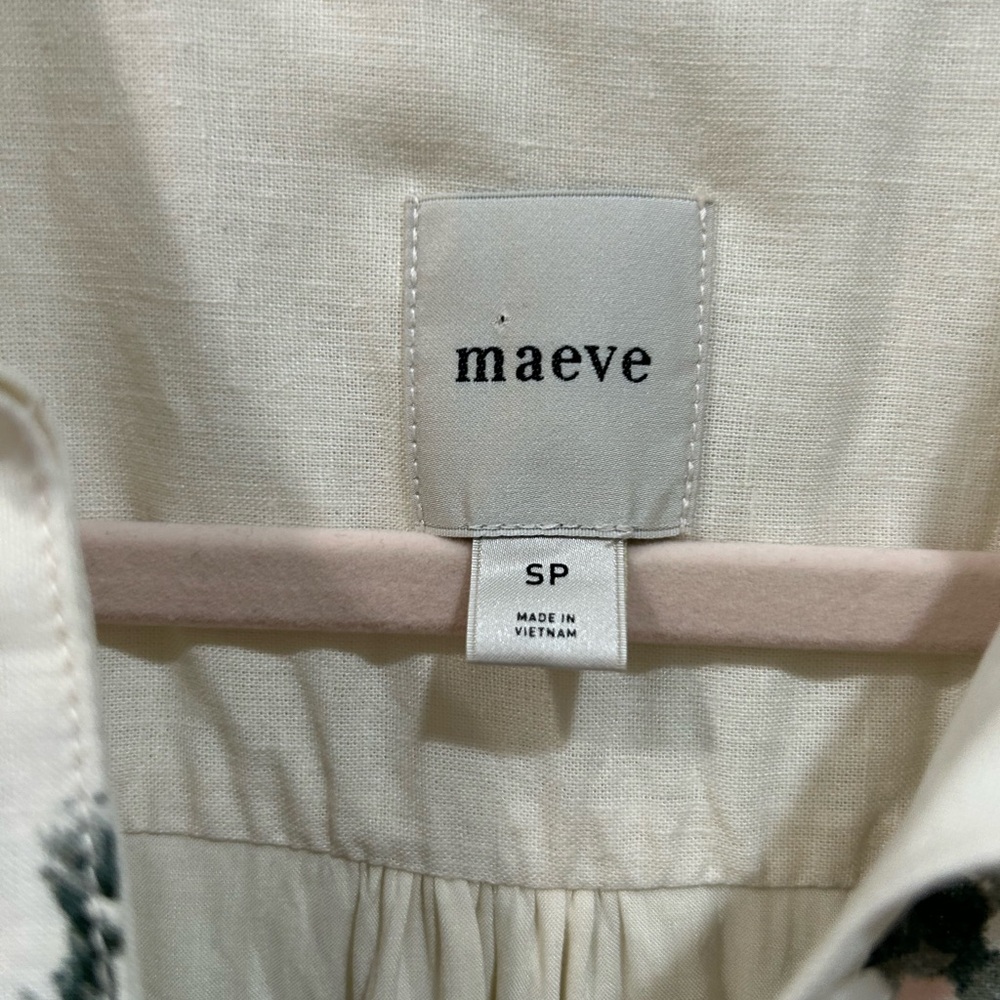 Maeve Black and Cream Printed Mini Dress - Picture 5 of 9
